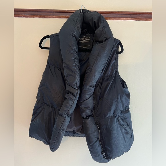 All Saints Jackets & Blazers - All Saints Black Puffer Vest